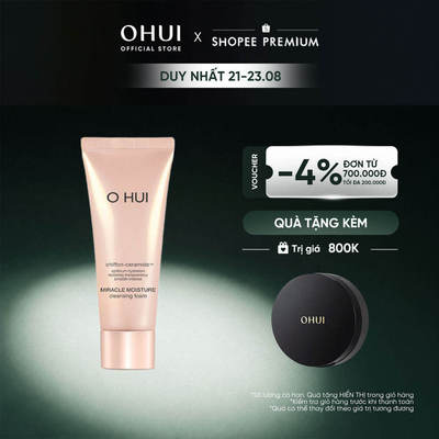 [OHUI Official] Sữa rửa mặt dưỡng ẩm OHUI Miracle Moisture Cleansing Foam 40ml