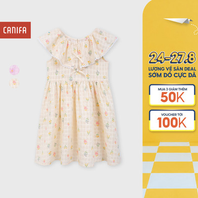Váy liền bé gái cotton CANIFA 1DS26S007