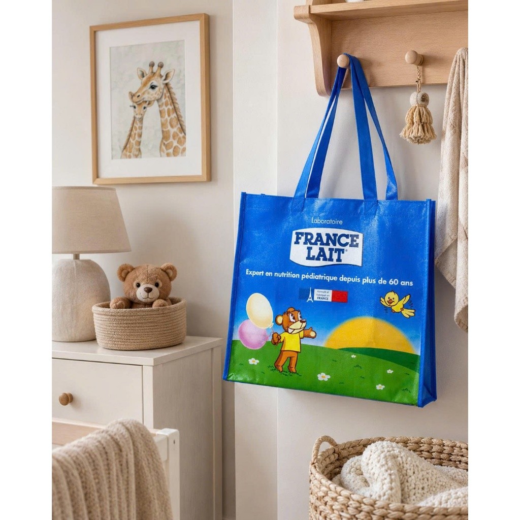 [QUÀ TẶNG KHÔNG BÁN] Túi Dứa Đựng Đồ In Logo France Lait.