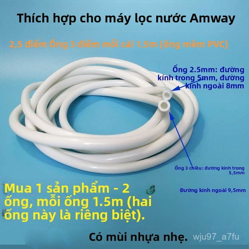 Ống nước mềm PVC PE 3 phân cho máy lọc nước Amway đường kính ngoài 8mm chính hãng