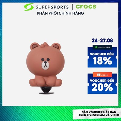 Phụ Kiện Charm Crocs Line Friends 1 - Nâu - 10012697