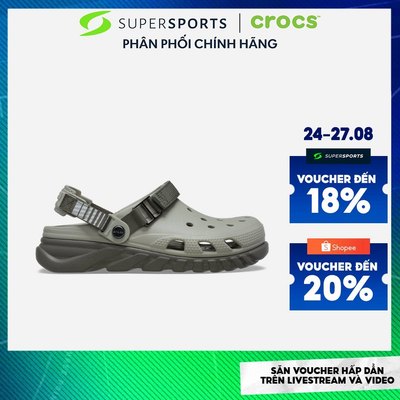 Giày Clog Unisex Crocs Duet Max Ii Adventure Utility - Xanh Lá - 214215-3N4 ADS02