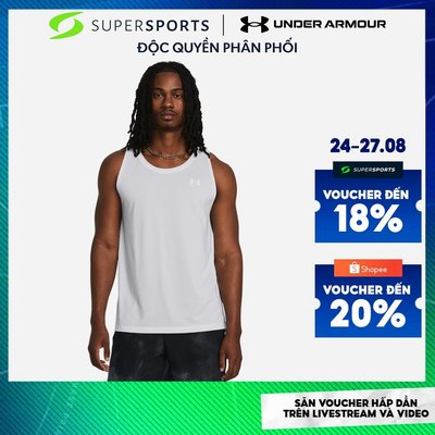 Áo Ba Lỗ Nam Under Armour Launch Singlet - Trắng - 1382585-100 ADS08 LS300