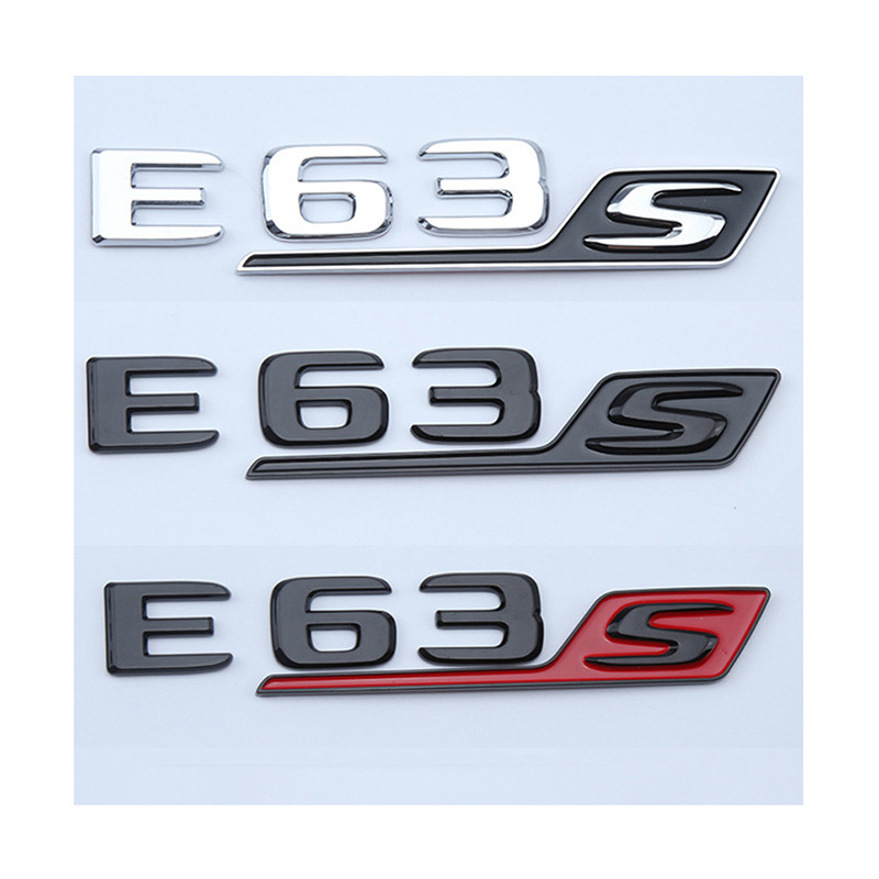 Premium-3d ABS Xe Phía Sau Thân Huy Hiệu Miếng Dán E63S Biểu Tượng Logo Cho Xe Mercedes E63 S W212 W
