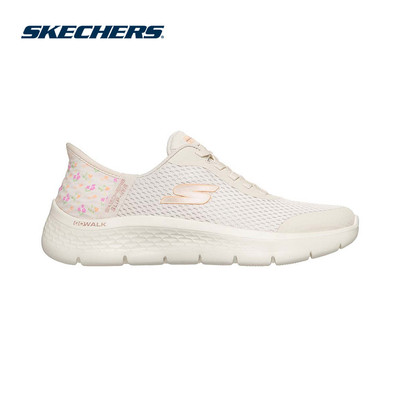 Giày Thể Thao Nữ Skechers Slip-Ins GOwalk Flex Lily Rose Đi Bộ - 125525-NAT Air-Cooled Memory Foam