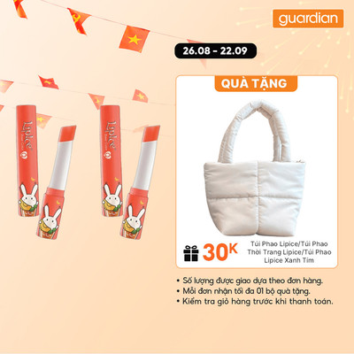 Combo 2 Son Dưỡng Có Màu Lipice Sheer Color Q Thỏ Bảy Màu Hồng Cam 2,4Gr
