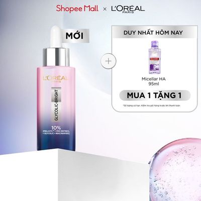 Serum đêm Glycolic-Bright Moon Serum 10% [Melasyl+Pro Retinol + Glycolic +Niacinamide] da sáng mịn và giảm thâm nám 30ML