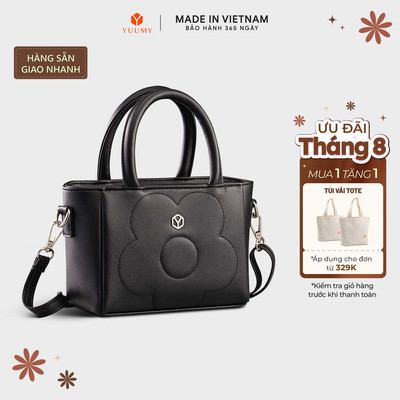 Túi Yuumy (Thời trang nữ họa tiết bông hoa - Túi xách da Seasand YTX66)