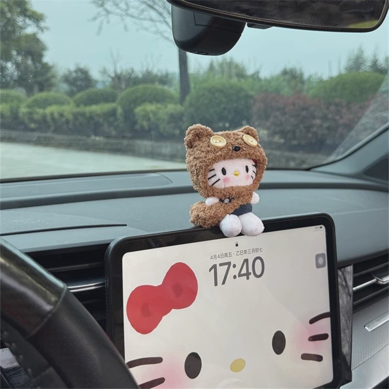 Kitty Kitty Kitty Đồ Trang Trí Nội Thất Ô Tô Trang Trí Bảng Điều Khiển Trung Tâm Ô Tô Màn Hình Búp B