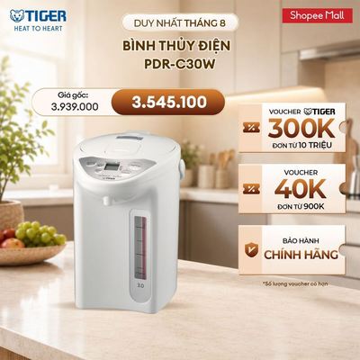 Bình Thủy Điện TIGER PDR-C30W - Hàng Chính Hãng