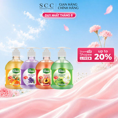 Sữa rửa tay Kleen Làm sạch Giúp kháng khuẩn Giúp dưỡng ẩm 500ml