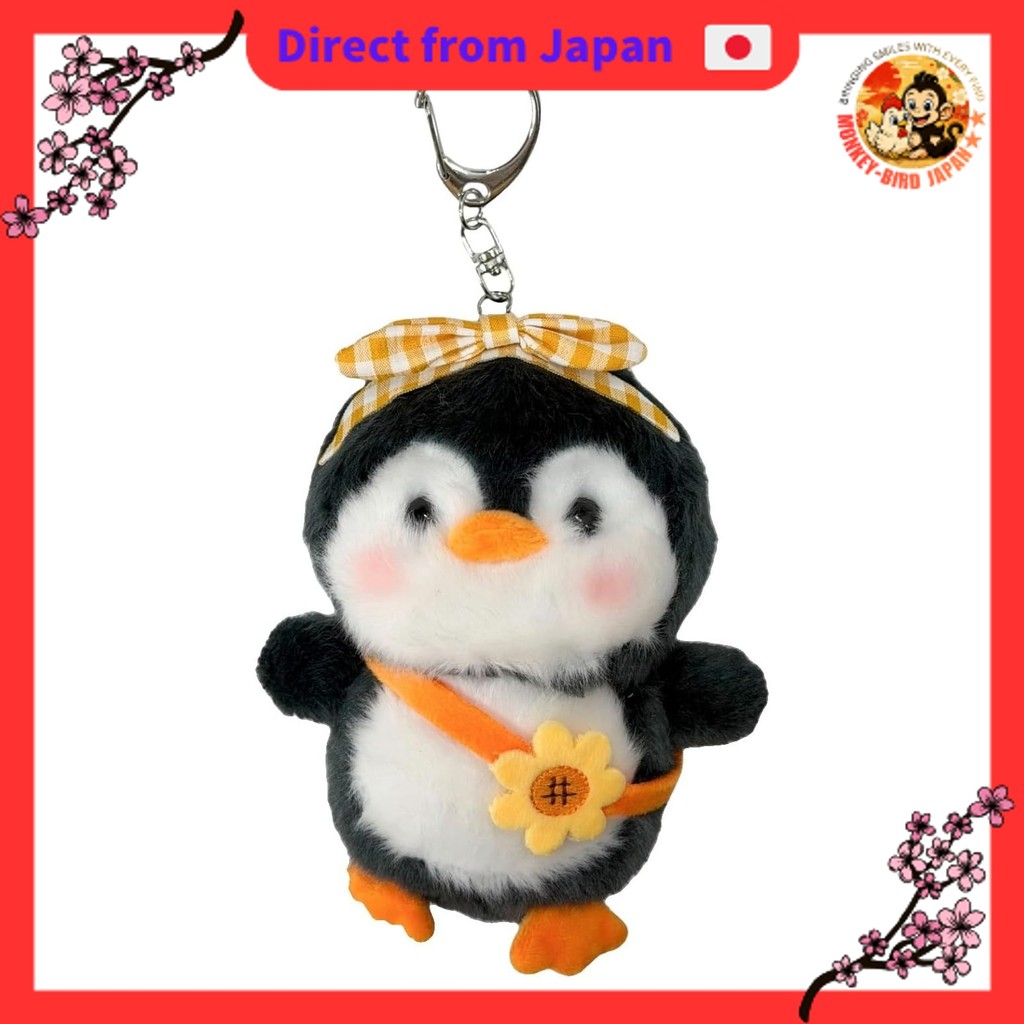 WEGO Fluffy Penguin Plush Keychain Gift Present for Women monkey bird shop JAPAN
