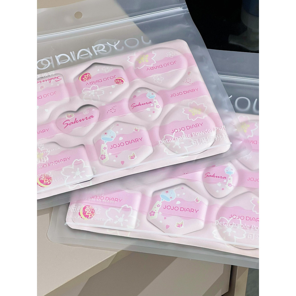 JOJO DIARY / Long DIARY Một Mảnh Chọn Puff Sản Phẩm Mới Siêu Mềm Không Ăn Bột Trang Điểm Khô Di Động