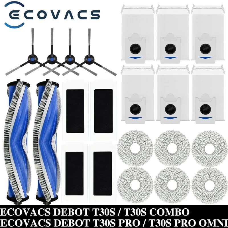 ECOVACS DEBOT T30S / T30S COMBO / T30S PRO / T30S PRO OMNI Máy hút bụi Cây lau nhà Túi đựng bụi Phụ 