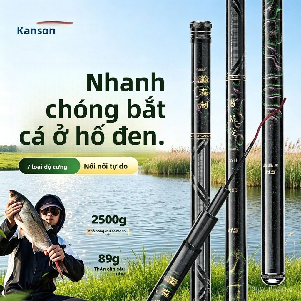 Cần câu cá siêu cứng 19 điều chỉnh, câu cá rô phi, bền đẹp, dễ dùng, bán chạy
