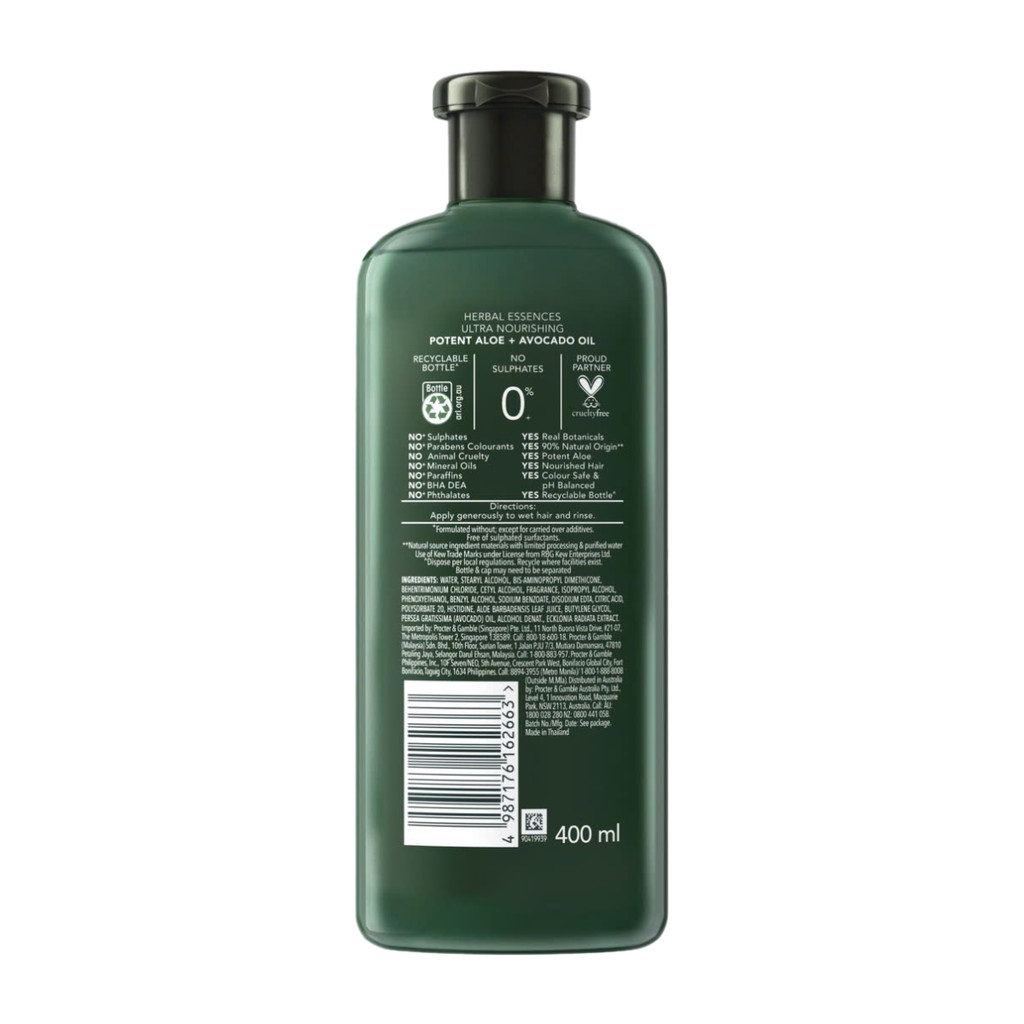 Dầu xả Herbal Essences bơ & lô hội 400ml - 62663