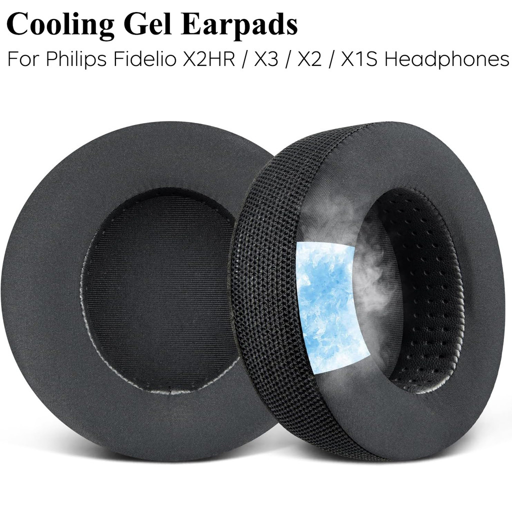 Miếng đệm tai nghe Gel làm mát cho tai nghe Philips Fidelio X2HR / X3 / X2 / X1S (1 đôi)