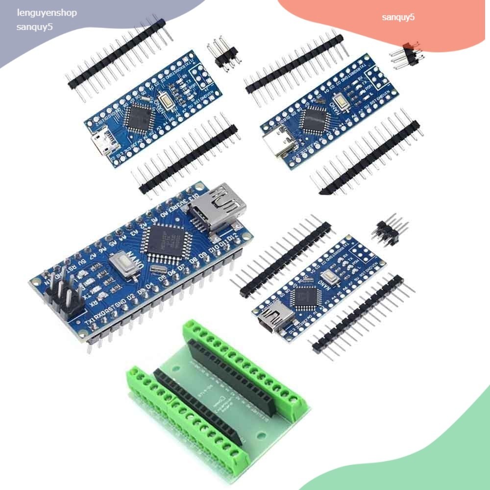 Bộ Điều Khiển Tải Trọng Nano 3.0 Mini / Type-C / Micro USB Cho arduino CH340 USB driver 16Mhz ATMEGA