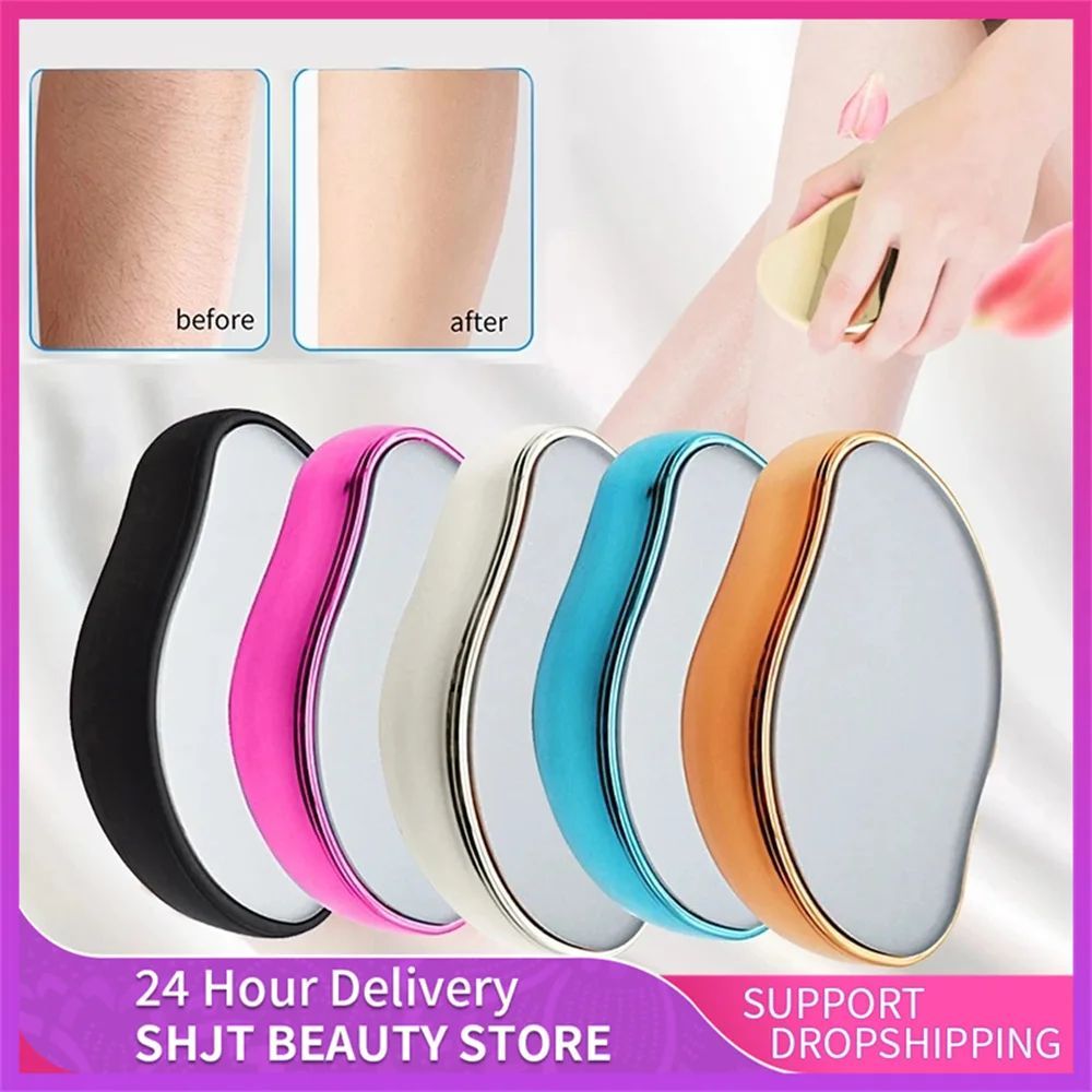 Crystal Physical Hair Removal Eraser Glass Hair Remover Đau