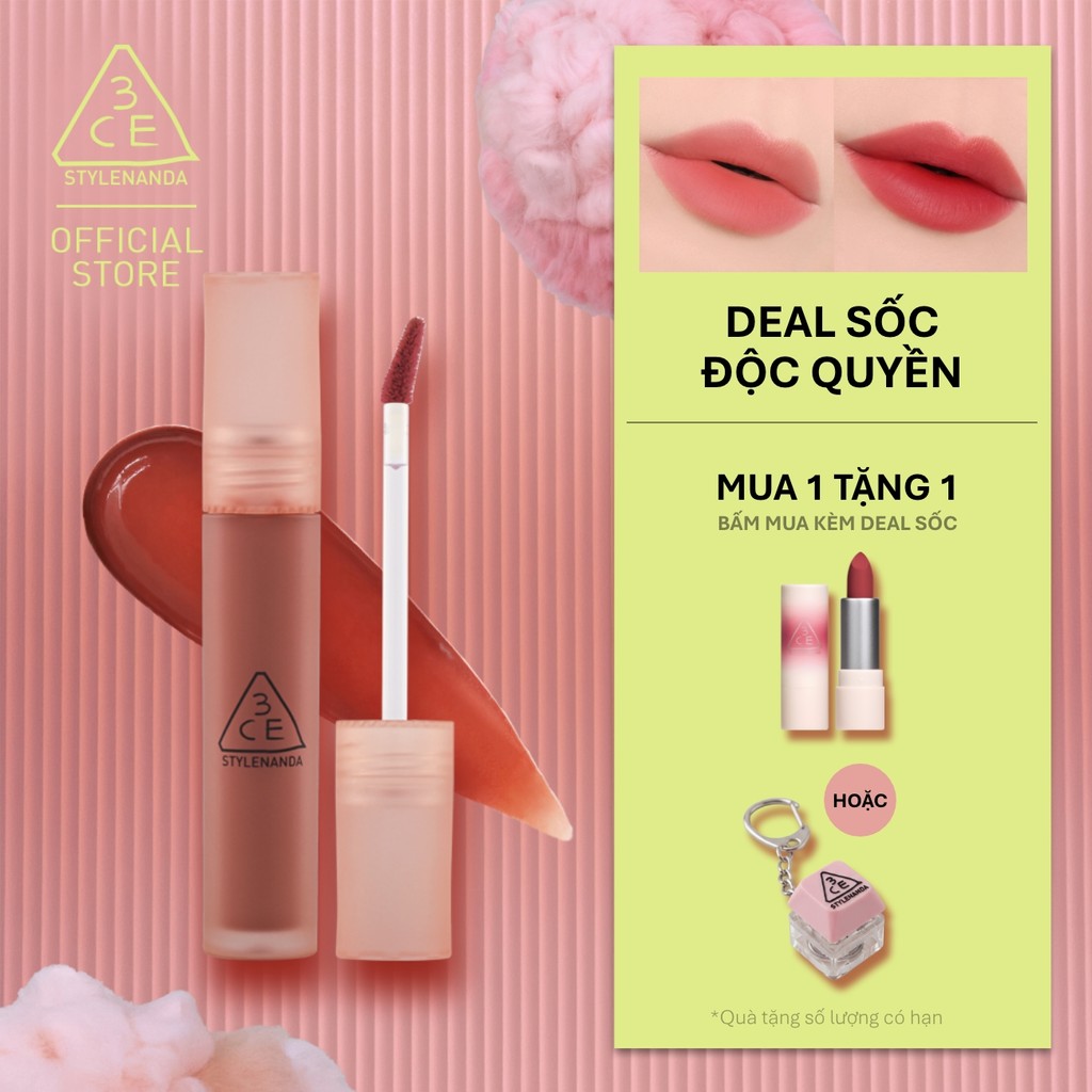 Son Kem Lì 3CE Blur Water Tint Mịn Môi Mờ Ảo, Không Lem, Lâu Trôi, Che Phủ…
