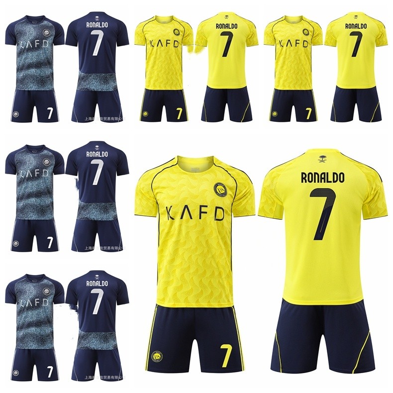 Mùa giải 2025-26 Al-Nassr FC Sân khách dành cho người lớn Bộ áo thể thao trẻ em Cristiano Ronaldo CR