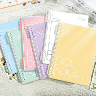  Sổ Còng A5 Lò Xo 120 Trang Kẻ Ngang – Bìa Nhựa PP Chống Nước Tháo Lắp Thêm Giấy Sổ Tay Ghi Chú Planner Văn Phòng 