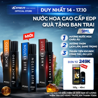 Nước Hoa Nam Cao Cấp XMen for Boss EDP chai 9ml - Hương Thơm Lịch Lãm Cuốn Hút, Lưu Hương Dài Lâu, Quà Tặng Bạn Trai