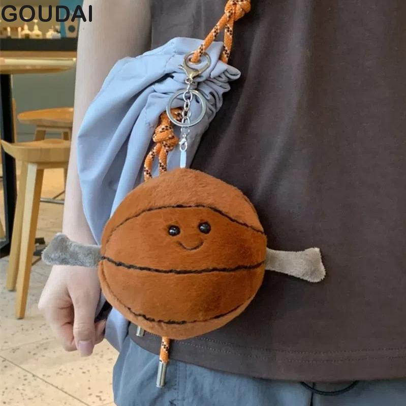 Mặt dây chuyền túi GOUDAI Jellycat, Móc khóa bóng bàn bóng rổ sang trọng, Bóng chuyền bóng đá thời t