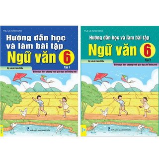 Sách - Combo 2 cuốn Hướng Dẫn Học Và Làm Bài Tập Ngữ Văn 6 - Bộ Sách Cánh Diều