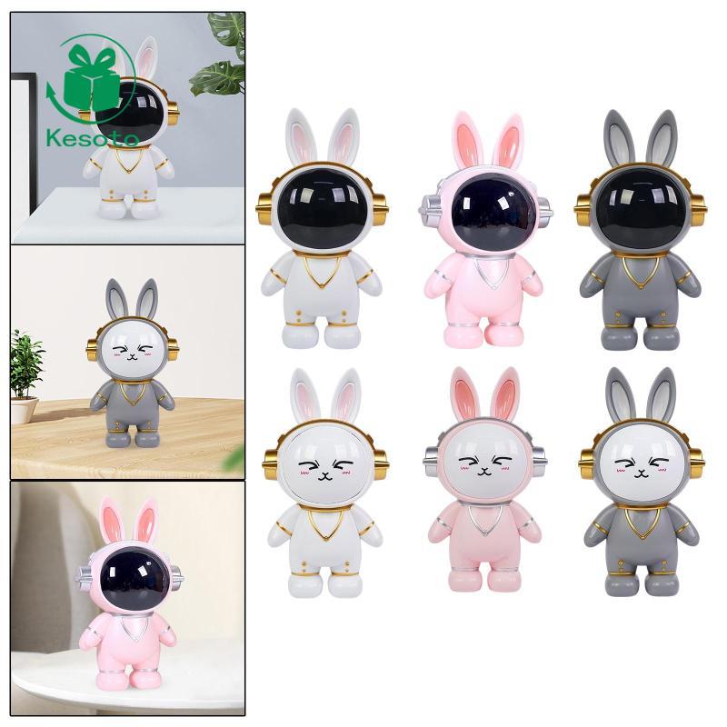 Kesoto Tiền Ngân Hàng Spaceman Đồ Chơi Lưu Trữ Lớn Đồ Trang Trí Spaceman Tượng Phi Hành Gia Trang Tr