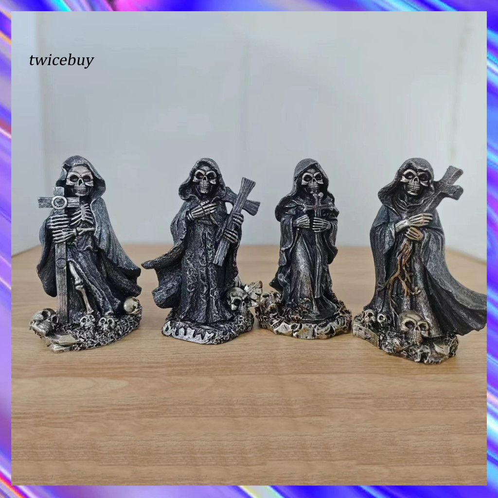 [TY] Gothic Trang Trí Nhà Gothic Tượng Thần Chết Gothic Trang Trí Halloween Cho Kệ Sách Bàn Đông Nam