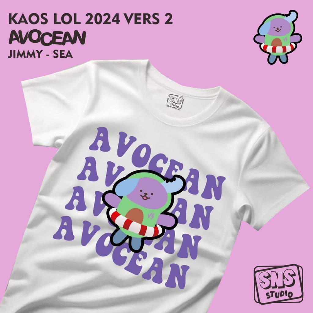 Áo thun mới GMM LOL 2024-AVOCEAN (JIMMY-SEA) VERS2 S-5XL