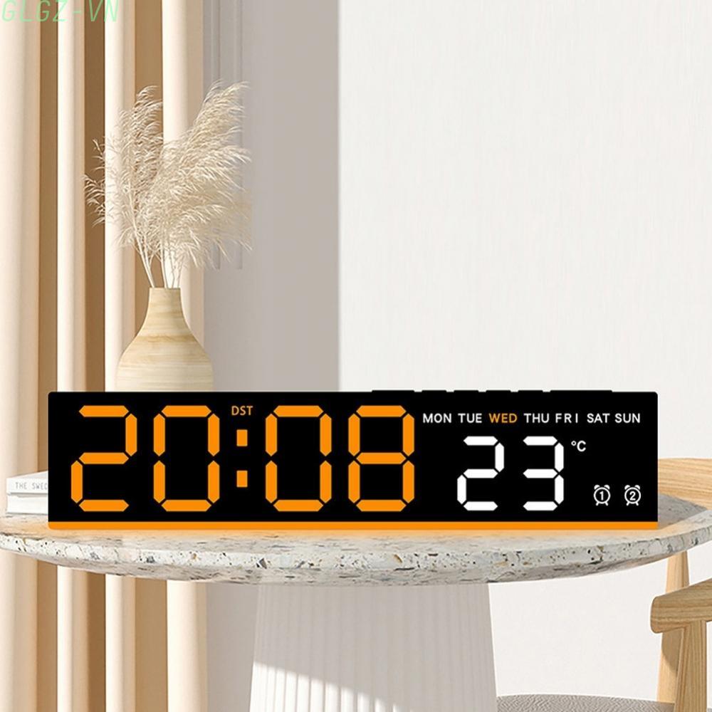 LED Digital Alarm Clock Three Brightness Levels USB Powered Bedside Clock