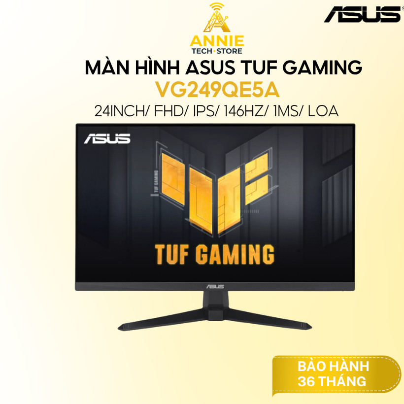 Màn hình Asus TUF Gaming VG249QE5A (24inch/ FHD/ IPS/ 146HZ/ 1Ms/ Loa) - Hàng chính hãng