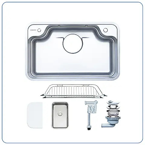 Nobinox ARVO B085 – Chậu rửa bát 1 hố – Inox SUS304 cao cấp – Bề mặt chống xước