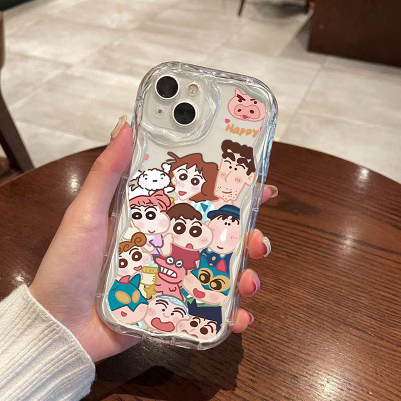 Ốp Lưng Iphone Shinchan dễ thương cao cấp cho 16 15 Pro Max 17 14 13 12 11 XS Max XR XS 17Plus 16Plu