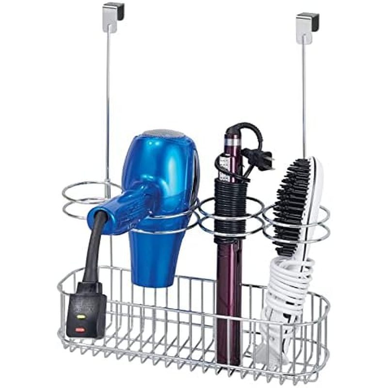 MDesign Kim Loại Phòng Tắm Bảo Quản Dụng Cụ Tổ Chức Giỏ Phụ Kiện Khay - Treo Trên Cửa Tủ - Bảo Quản 