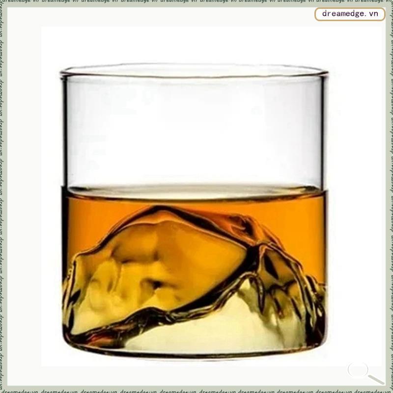 [dreamedge] Whisky-Glass 3D Mountain Design Glacier Old Fashioned Whisky Rock Glass Vodka Cup Wine T