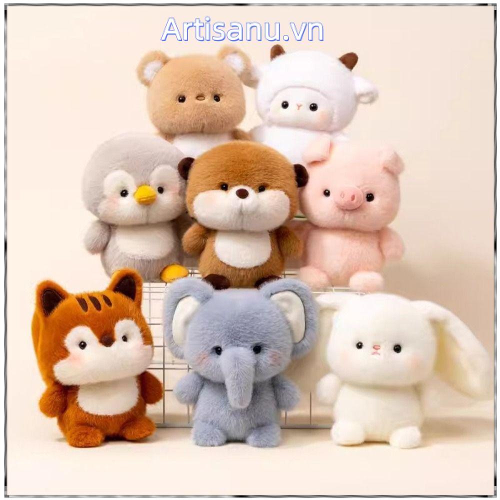 Búp bê đồng hành sang trọng ARTISANU, Gối động vật nhồi bông voi sang trọng, Gấu dễ thương Siêu mềm 