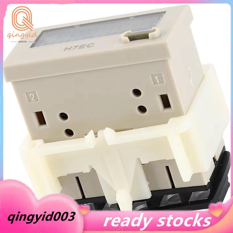 Bộ tổng hợp bộ đếm điện kỹ thuật số H7EC NV DC 6-36V mới với màn hình LCD 8 chữ số
