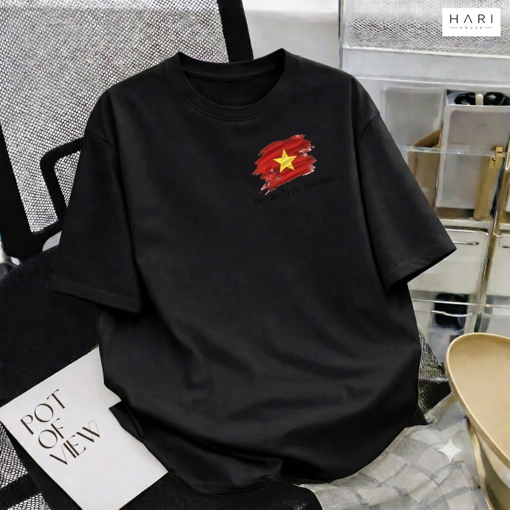 Áo Thun Oversize HARI HOUSE HR50 Nam Nữ, Vải Dày, Mặc Lên Phom Chuẩn Cotton 100% Form Rộng Unisex