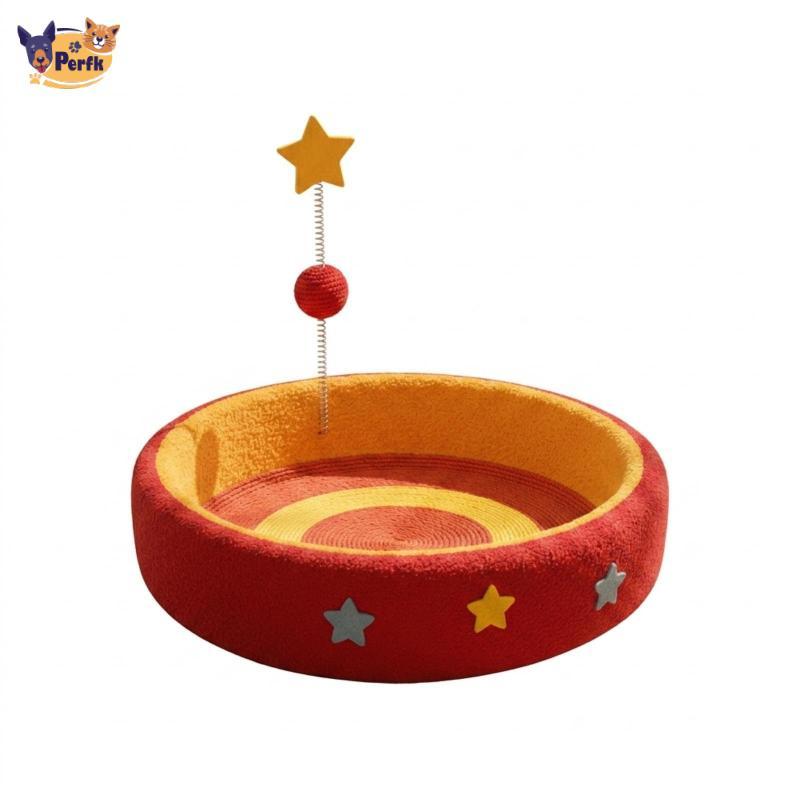 Perfk Cat Scratcher Lounge Giường Dệt Cat Scratching Lounge cho Mèo, Mèo con, Phòng khách, Phòng ngủ