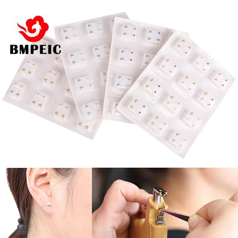 BMPEIC 24 Chiếc Bông Tai Y Tế Xuyên Dụng Cụ Tai Bông Tai Phẫu Thuật Thép Bông Tai Nữ Mới