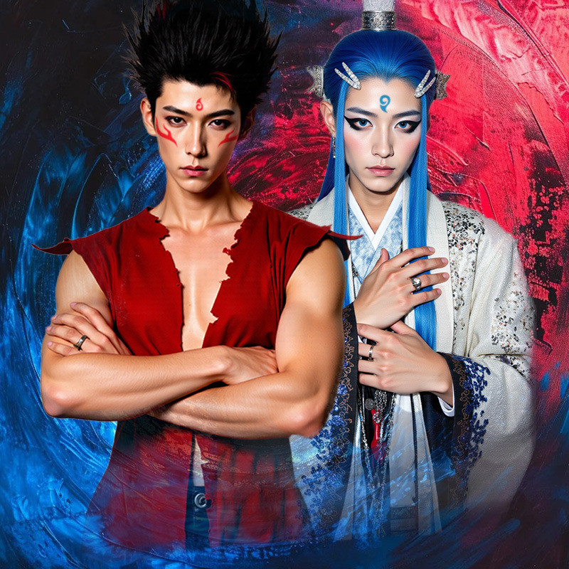 Nezha Tattoo: The Magic Boy Descends To Earth - Miếng dán trán cho trẻ em Cosplay Of