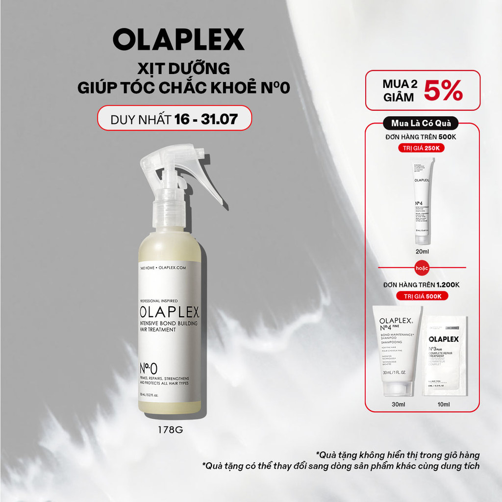 Sản phẩm dưỡng tóc chắc khỏe Olaplex No.0 Intensive Bond Building Hair Treatment 155ml