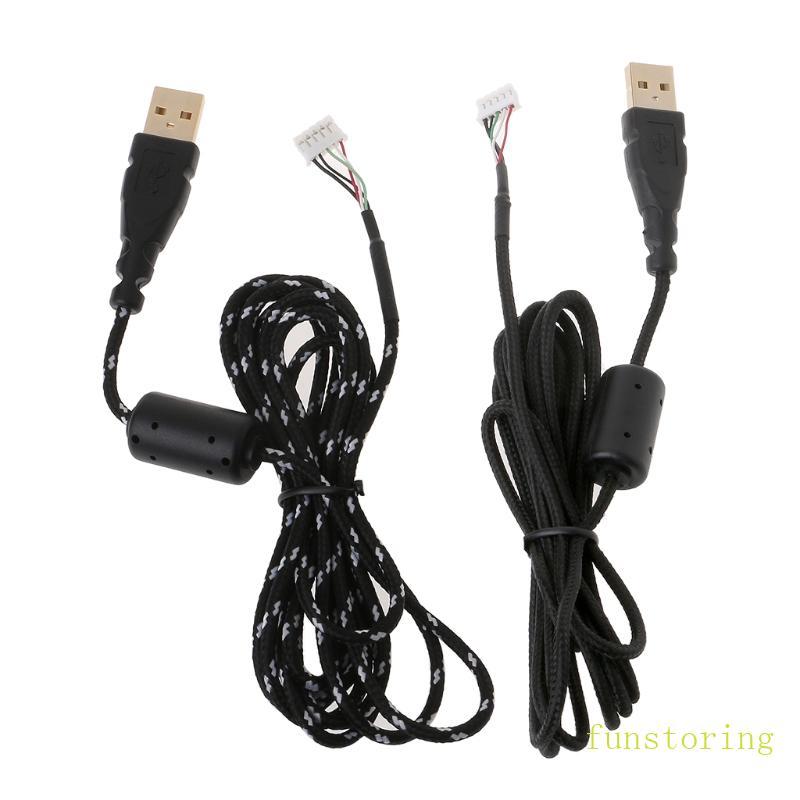 FUN Cáp Chuột USB Dây Ô Dù Dây Cho Micro Mềm Chơi Game Chuột Dây IO 1 1 IE 3 0