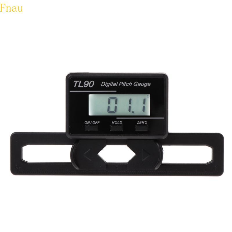 Fnau Digital Pitch Gauge LCD Đèn nền Pitch Gauge Vít Pitch Gauge Công cụ đo góc chạy bằng điện cho m