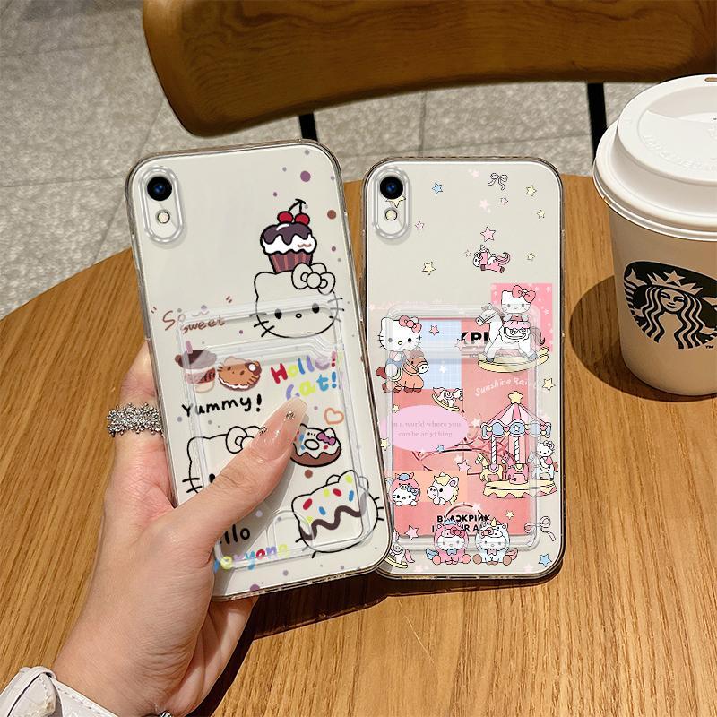 Hộp đựng thẻ cho Redmi 9A Redmi 9i KT Cat Clear Case