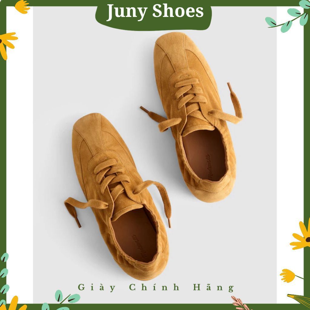 [Chính Hãng] Madewell Greta Ballet Sneaker Da Lộn – Giày Thể Thao Nữ Form Ballet Nhẹ Êm Thời Trang