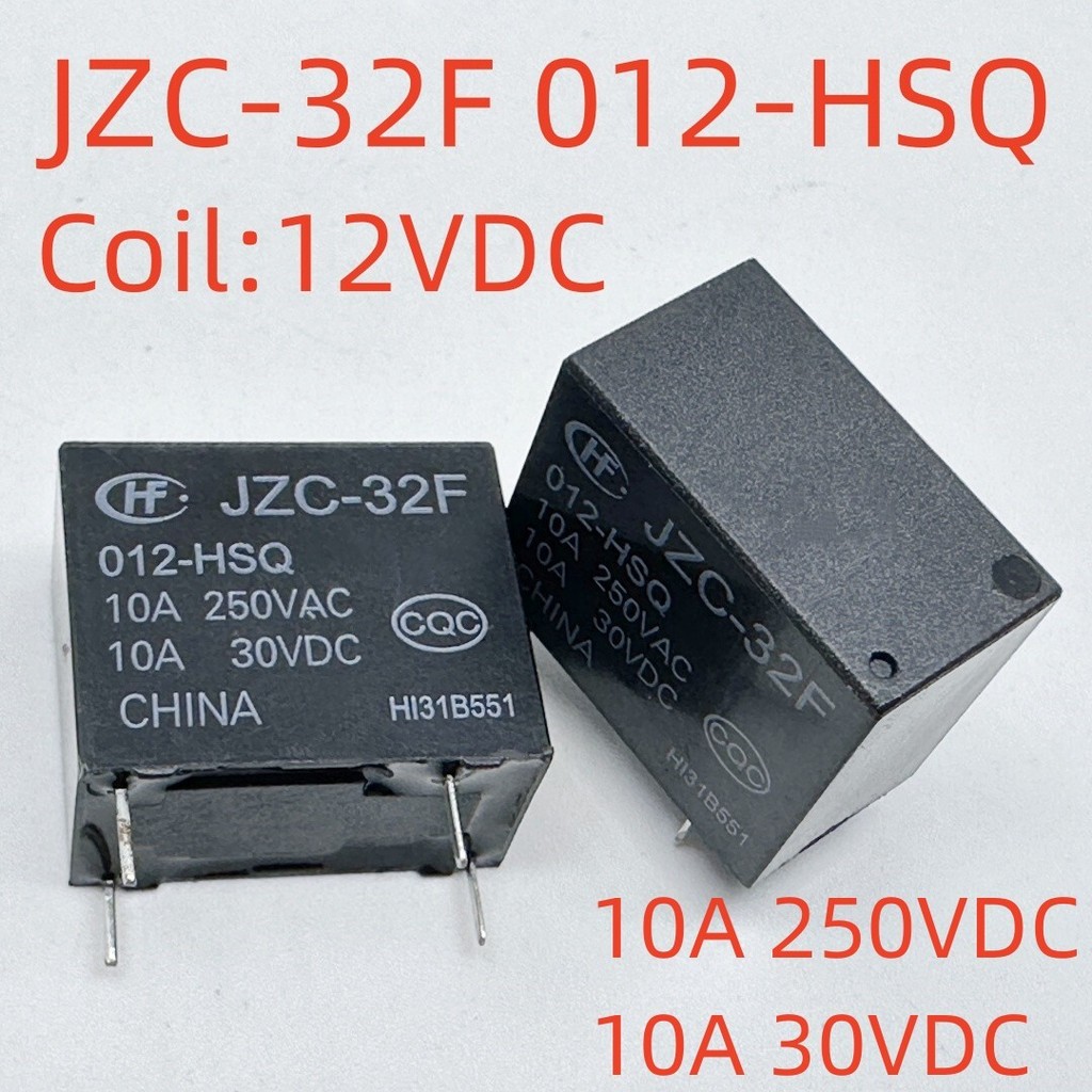 Rơle 4 chân hoàn toàn mới JZC-32F 005 / 009 / 012 / 024-HS / 3 / L / Q (555) 32F-1A